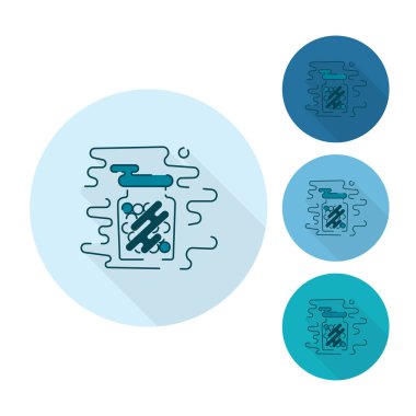 Gumballs bir kavanoz içinde.