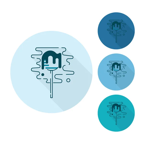 Lecca-lecca. Moderna icona piatta — Vettoriale Stock