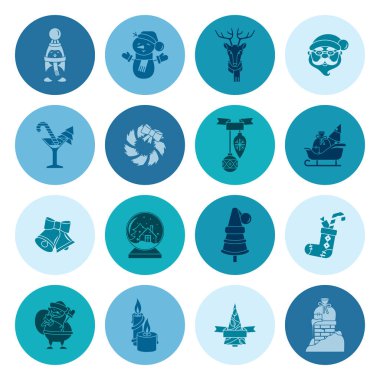 Noel ve Kış simgeleri koleksiyonu