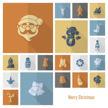 Noel ve Kış simgeleri koleksiyonu