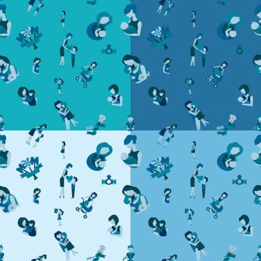 Anneler günü Seamless Modeli