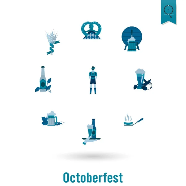 Oktoberfest bierfestival — Stockvector