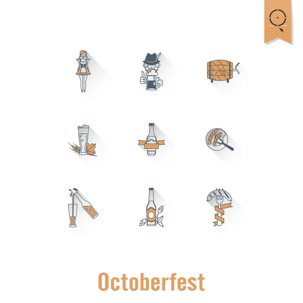 Festival de cerveza oktoberfest — Archivo Imágenes Vectoriales