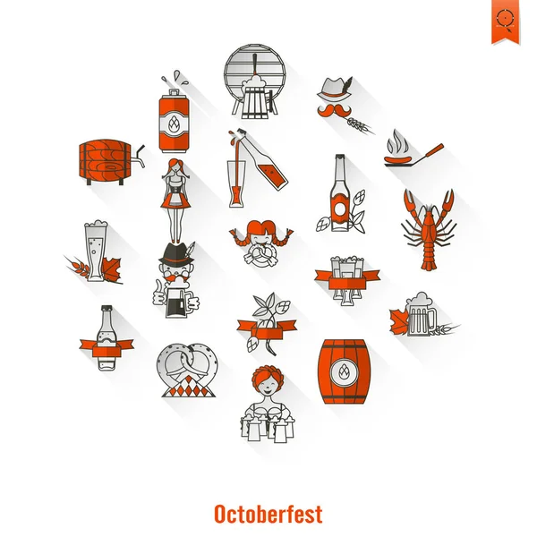 Festival de cerveza oktoberfest — Vector de stock