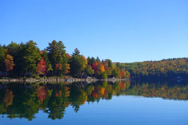 sonbahar göl yansıma