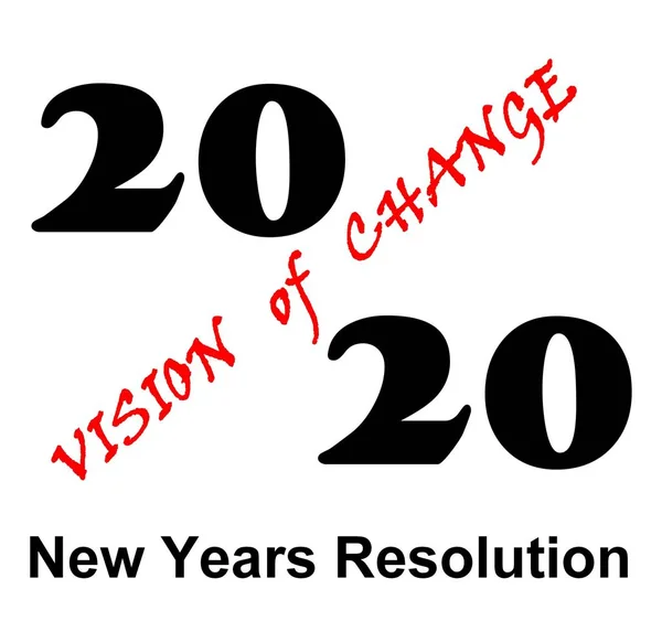 Make Your 2020 New Year Resolution One Change — Stock Photo, Image