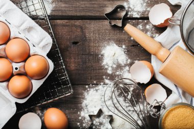 Pişirme veya ahşap arka plan pişirme