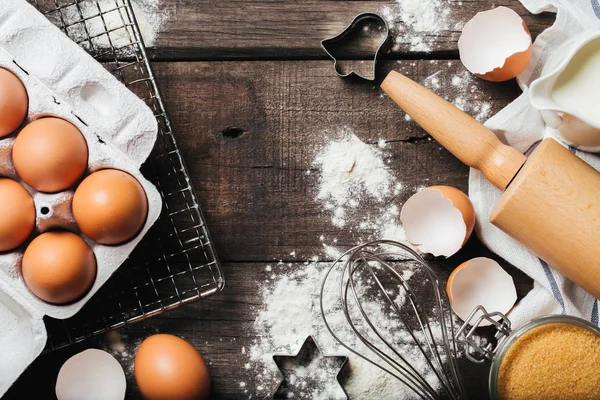 Pişirme veya ahşap arka plan pişirme