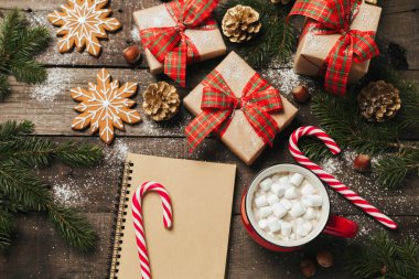 Xmas arka plan metin için yer ile