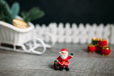 Oyuncak Noel Baba. Noel arka plan