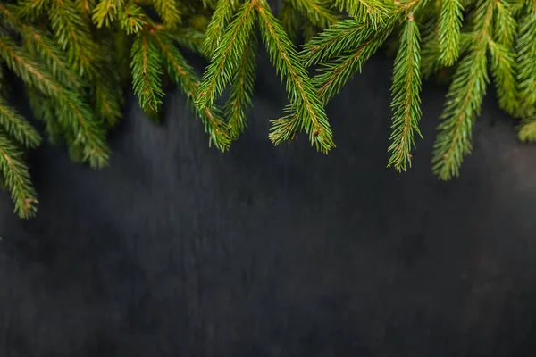 Houten Achtergrond Zwarte Achtergrond Prachtige Spar — Stockfoto