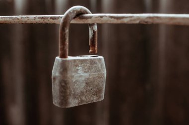 Eski, açık kilit, arka plan resmi, metin veya reklam için uygun