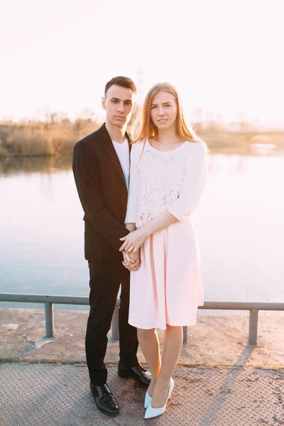 Beautiful couple in love, Valentine's day, romantic couple, love — Stock Photo, Image