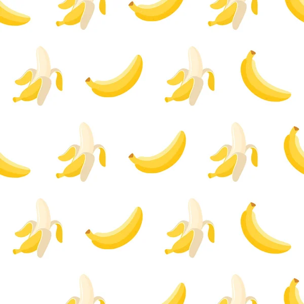 Банан з половиною, скибочками і листям ізольовані на білому тлі. Векторні . — стоковий вектор