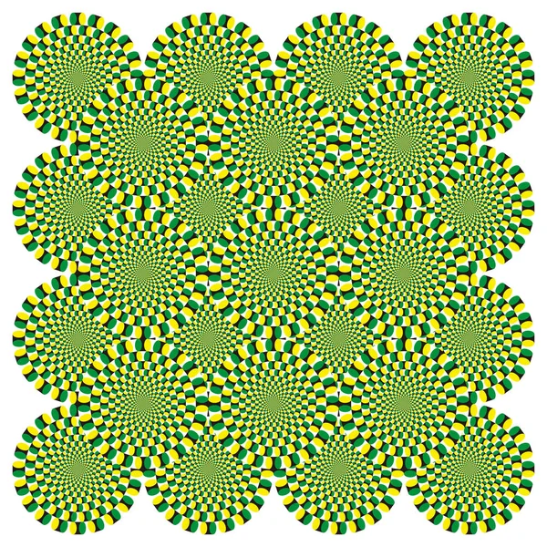 Vettore illusione ottica Spin Ciclo di sfondo — Vettoriale Stock