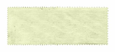 Blank postage stamp background textured isolated on white clipart