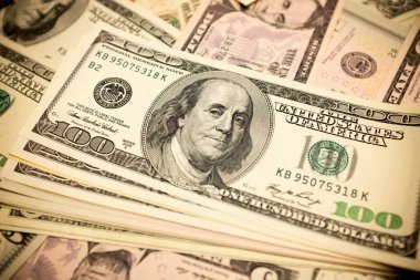 Yüz dolar faturaları arka plan