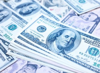 Yüz dolar faturaları arka plan