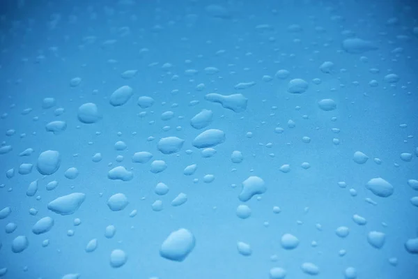 Gotas de agua fondo texturizado en la superficie metálica — Foto de Stock