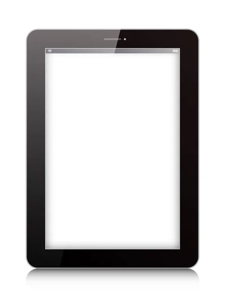 Vector digitale tablet geïsoleerd op witte achtergrond — Stockvector
