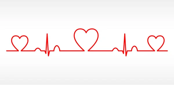 Διάνυσμα καρδιογραφήματα καρδιά διαγράμματα — Διανυσματικό Αρχείο