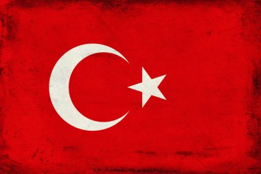 Türkiye'nin arka plan Vintage ulusal bayrak