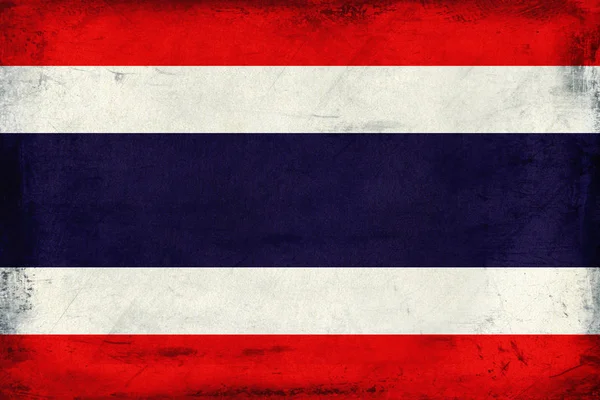 Vintage Nationale Vlag Van Thailand Achtergrond — Stockfoto