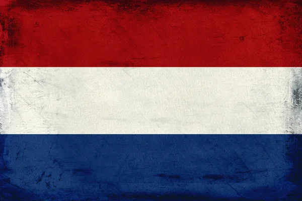 オランダの背景のヴィンテージ国旗 — ストック写真