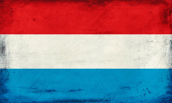 Bandeira Nacional Vintage Luxemburgo Fundo — Fotografia de Stock