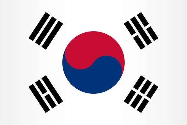 Vektor Südkoreanische Flagge Hintergrund — Stockvektor