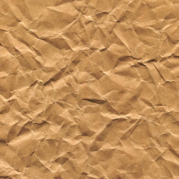 Fondo Texturizado Papel Marrón Arrugado Blanco — Foto de Stock