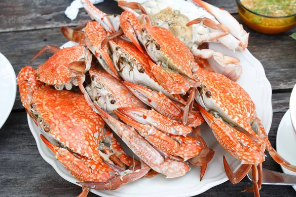 Steamed Crab at Koh Yao Noi , Phang Nga Thailand — Stock Photo, Image