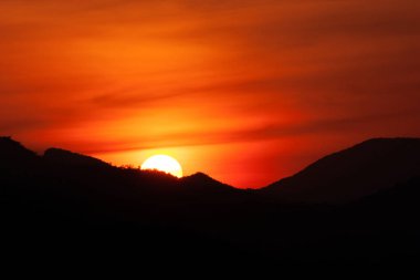 Siluate güneş Tayland at