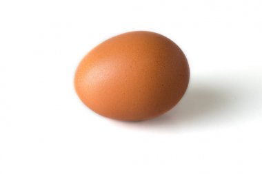 İzole tek tavuk yumurta