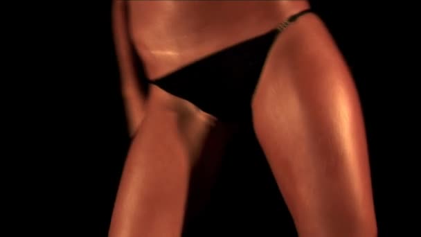 Seksi Kız Dans Gogo Gece Kulübü — Stok video