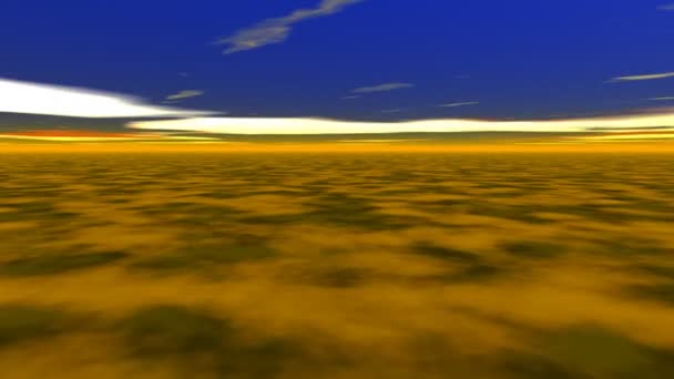 Абстрактний пейзаж помаранчевий ґрунт — стокове відео