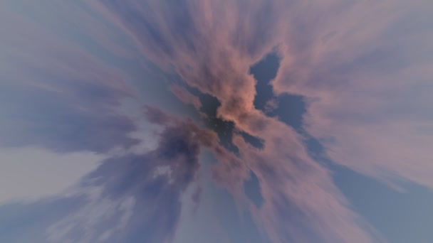 Фон Абстрактні Радіальні Хмари — стокове відео
