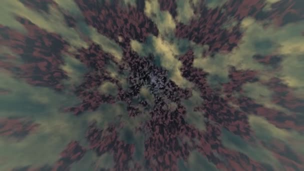 Abstracte Groene Wolken Achtergrondanimatie — Stockvideo