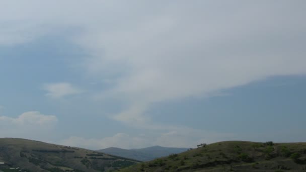 クリミア半島の山の上の雲タイムラプス — ストック動画