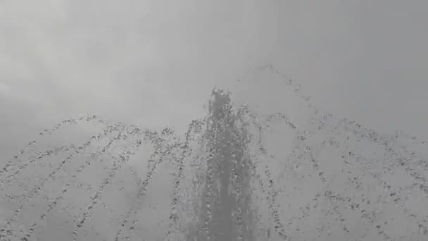 Çeşme Kapatın Yağmurlu Gün — Stok video
