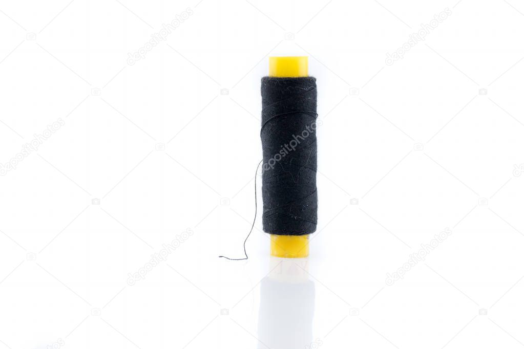 Threads isolated on white background