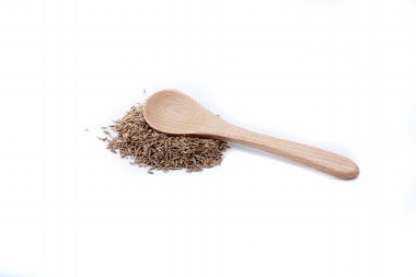 Kimyon tohumu w beyaz zemin üzerine izole kazık kadar kapatın