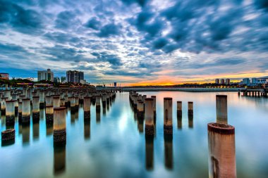 güzel gündoğumu abandone inşaat Kutbu'ndaki