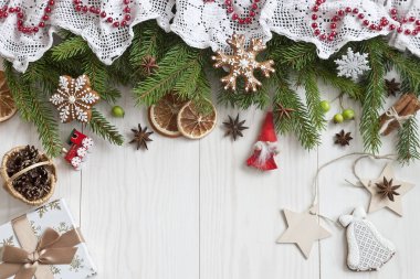 Klasik Noel arka plan için tebrik kartı