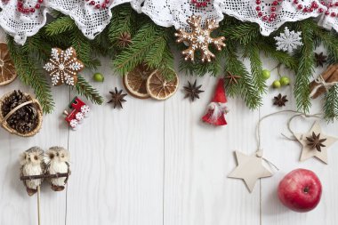 Klasik Noel arka plan için tebrik kartı