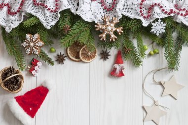 Klasik Noel arka plan için tebrik kartı