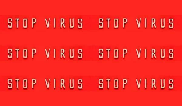 Остановите Вирус Инфекция Вирусом Короны Вирус 2019 Года Микроб Вируса — стоковое фото