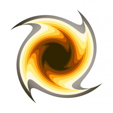 paralel bir dünya, siyah beyaz bir katmanlı geçiş içine kara delik geçiş.