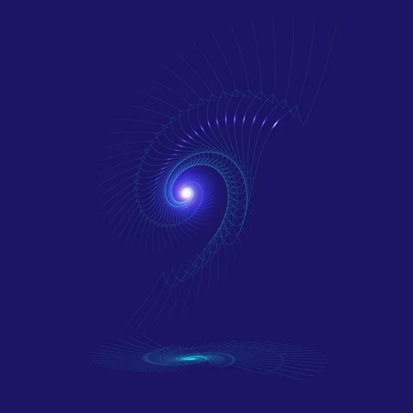 Спиральный Вход Звездный Портал Абстрактная Картина Векторной Графики Космоса — стоковый вектор