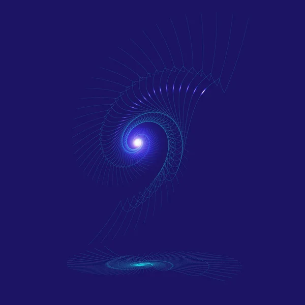 Entrada Espiral Para Portal Estelar Imagem Abstrata Dos Gráficos Vetoriais — Vetor de Stock